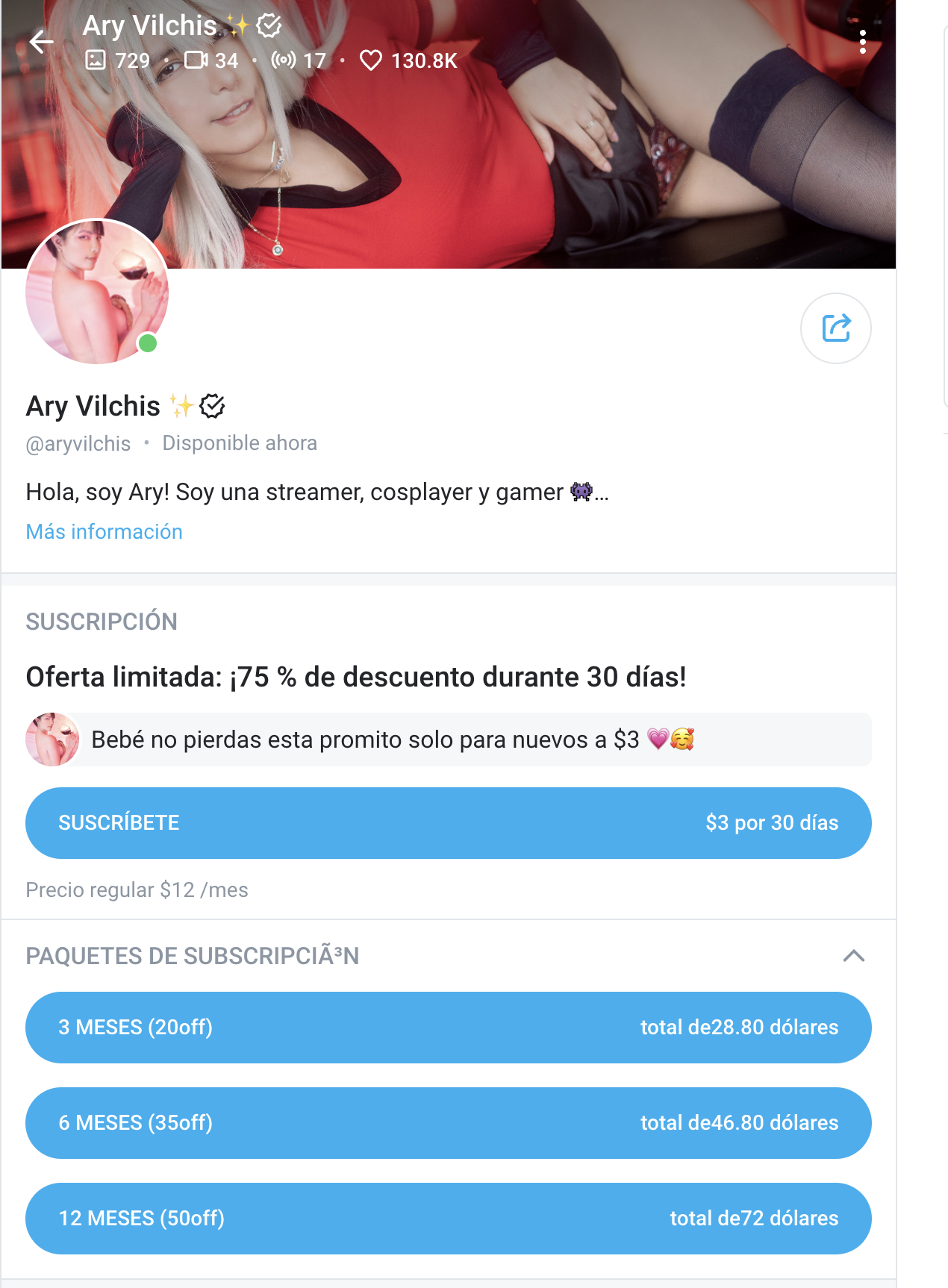 Ary Vilchis: Conoce a la streamer y cosplayer mexicana que conquistó OnlyFans
