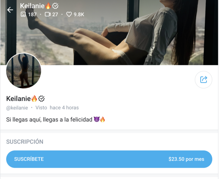 Keilanie: De vender pays en las avenidas a triunfar en OnlyFans
