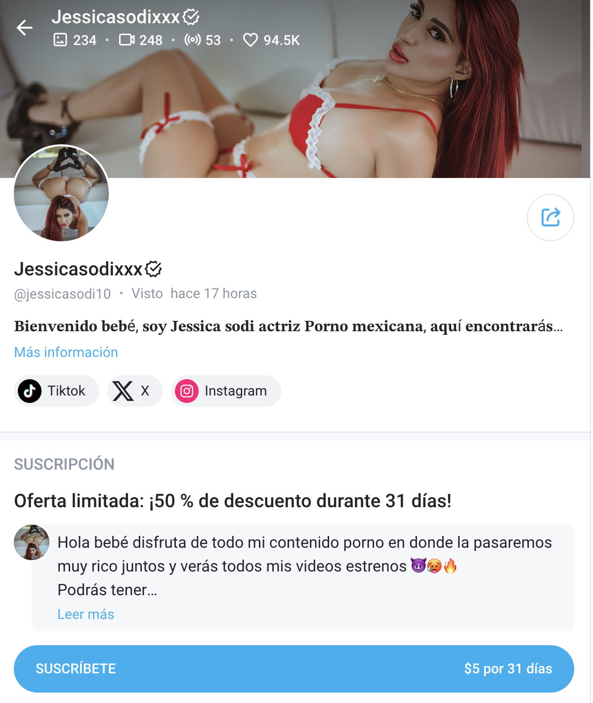 Jessica Sodi: Conoce a la atlista que triunfa en OnlyFans